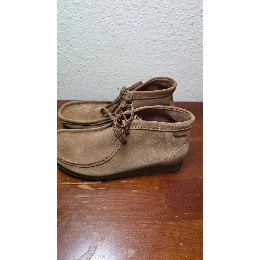 Clarks Wallaston Boot Mens 8 Cola Suede Chukka Moc Toe Ankle‎ Boots 261646187070